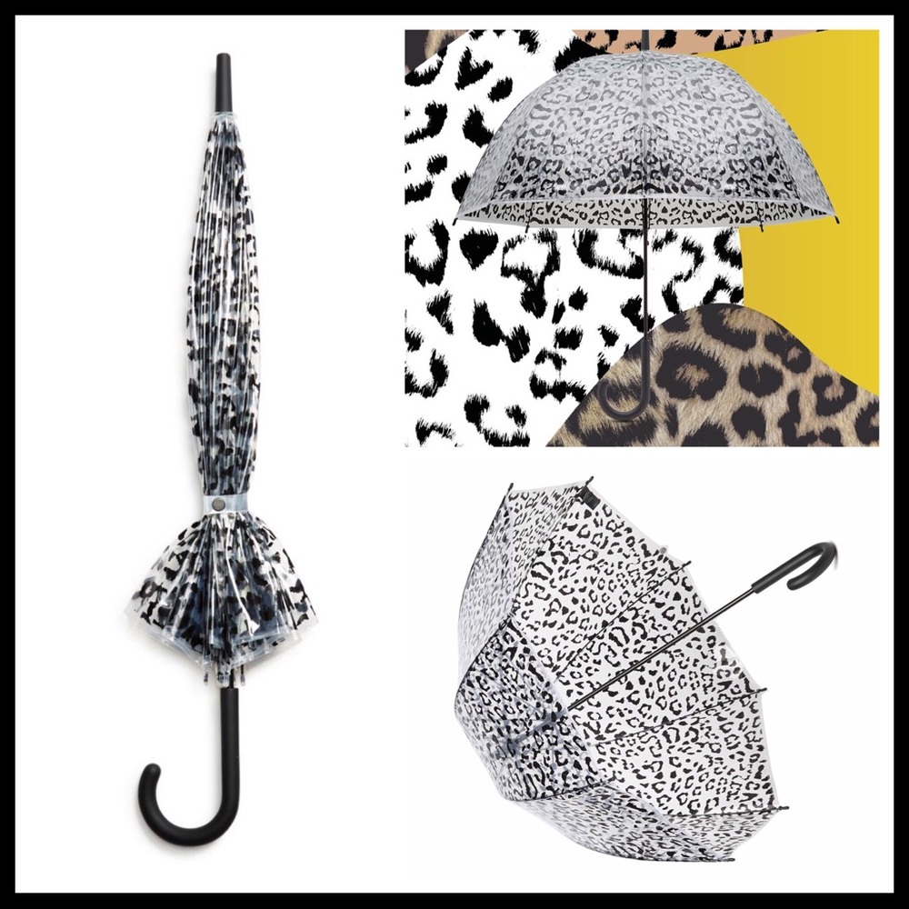 HUNTER LEOPARD PRINT LARGE BUBBLE WALKER UMBRELLA - Picture 6 of 8